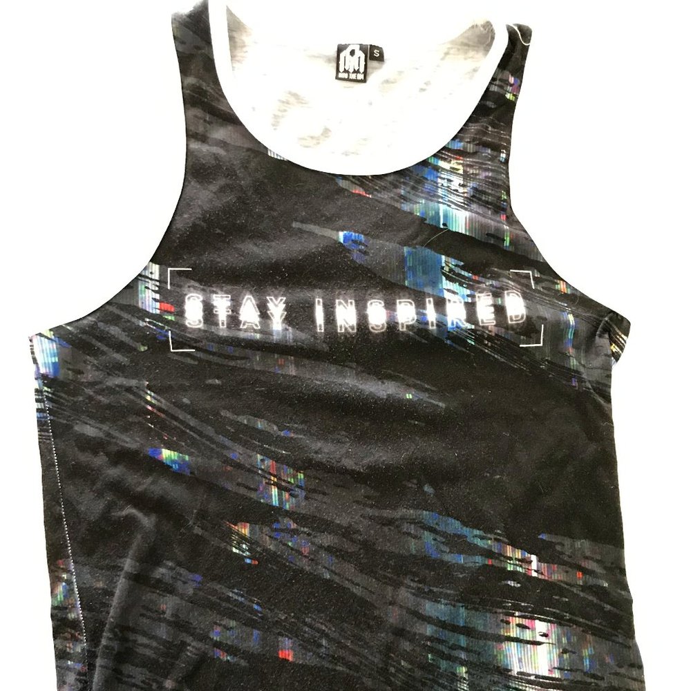 Men Into the AM Tank Top Black Small